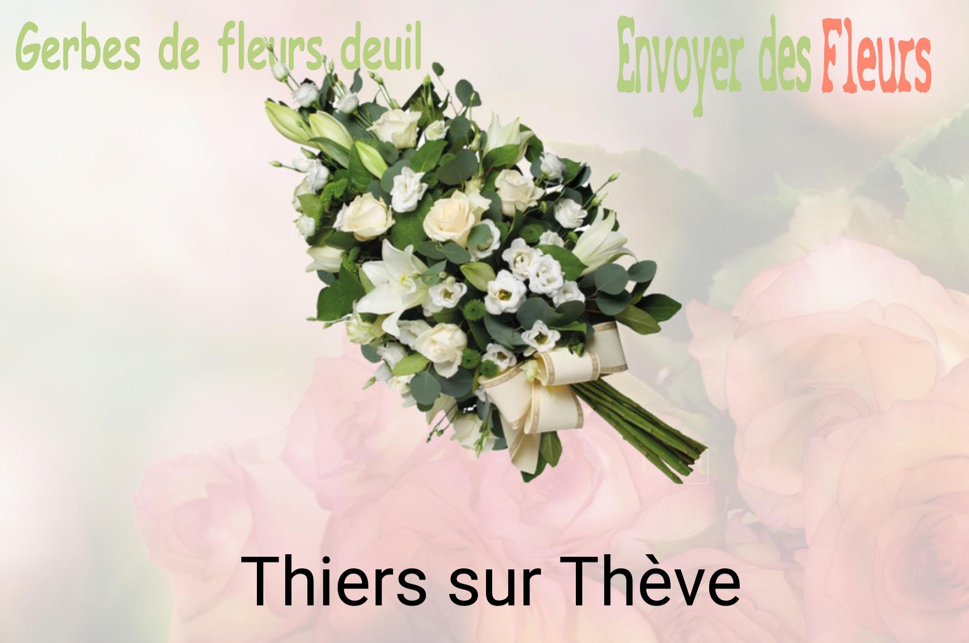 Gerbe de fleurs de deuil livrée à Thiers-sur-Thève
